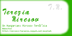 terezia mircsov business card